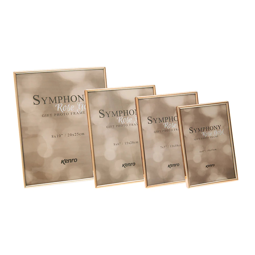 10x8 Symphony Classic ROSE GOLD gift frame